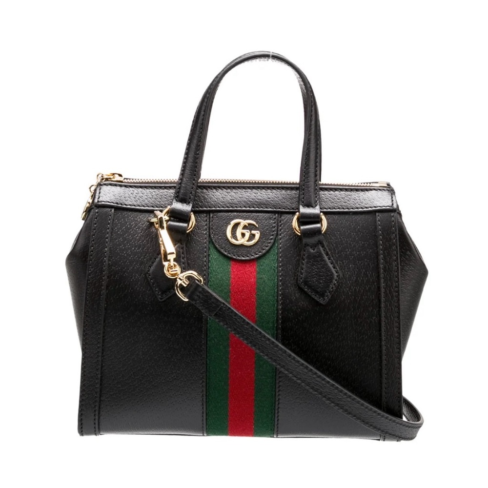 Genuine Gucci Black Ophidia Tote Handbag
